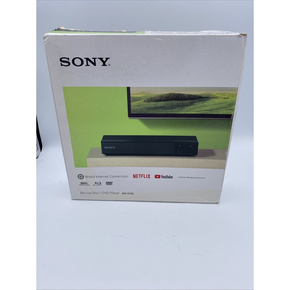 Sony BDP-S1700 Blu-Ray DVD Player Streaming 1080p Multi Region W/ Remote Tested